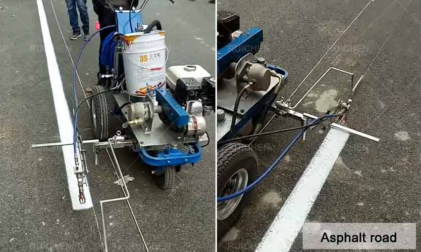 Cold Painting Road Marking Spray Paint Machine Was Used in Brazil