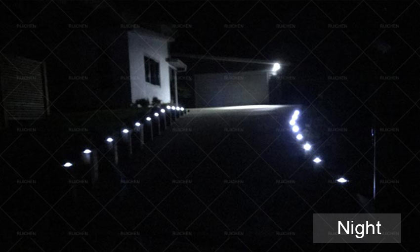 PC Solar Road Studs Light in New Zealand Villa