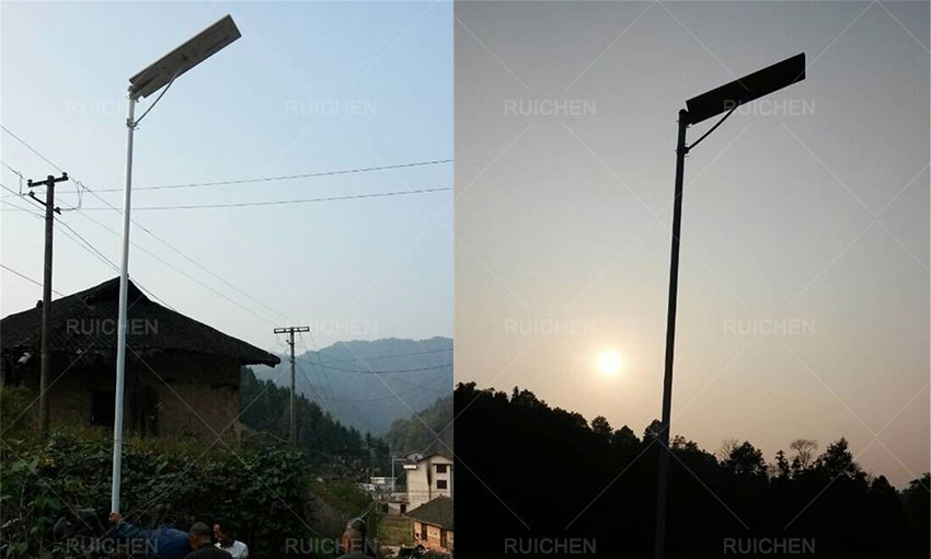 All In One Integrated Solar LED Street Light In Tanzania
