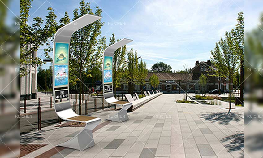 Solar Smart Powered Park Bench In Singapore