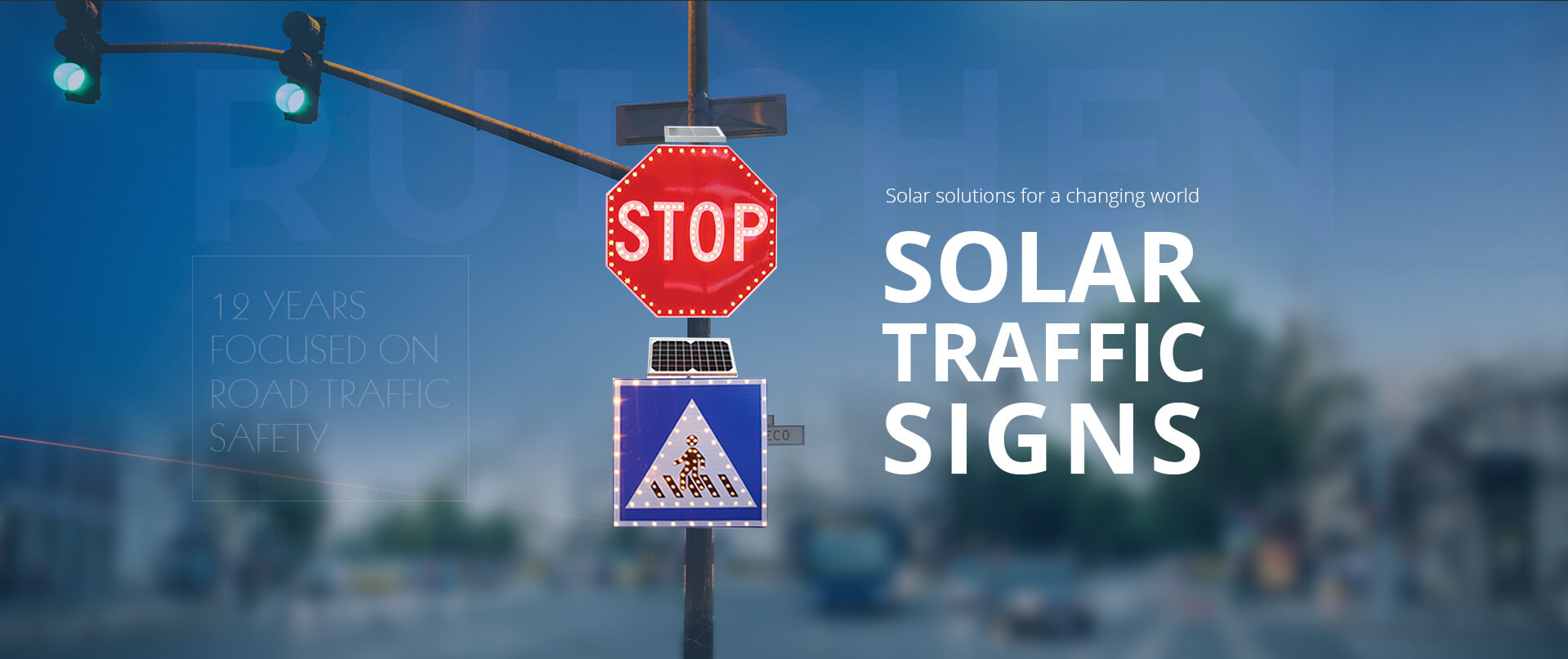 solar traffic sign