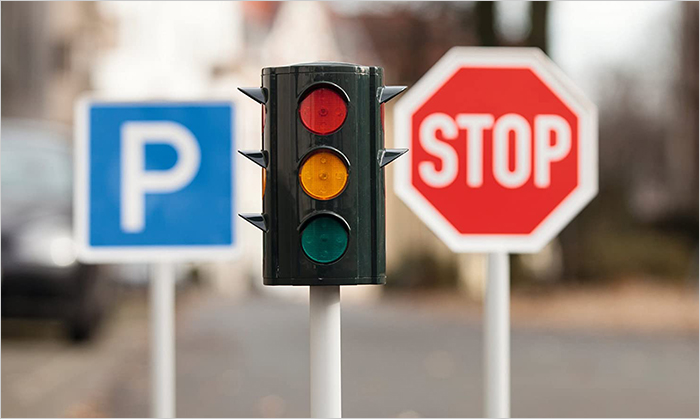 Solar Traffic Sign