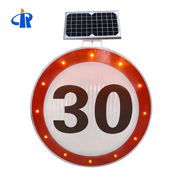 30km Speed Limit Restriction Solar Traffic Signs