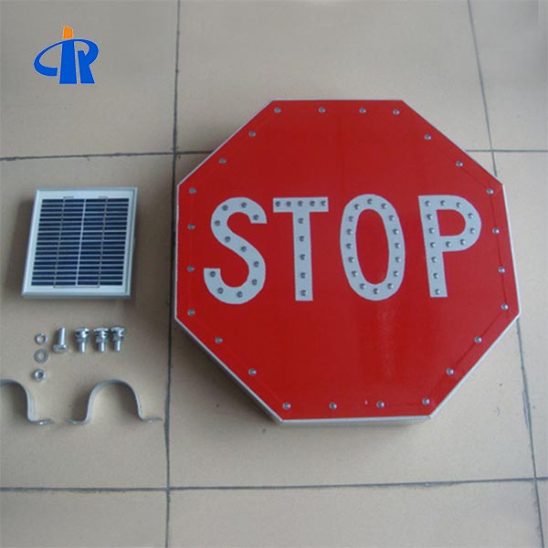 Bright solar led stop sign factory