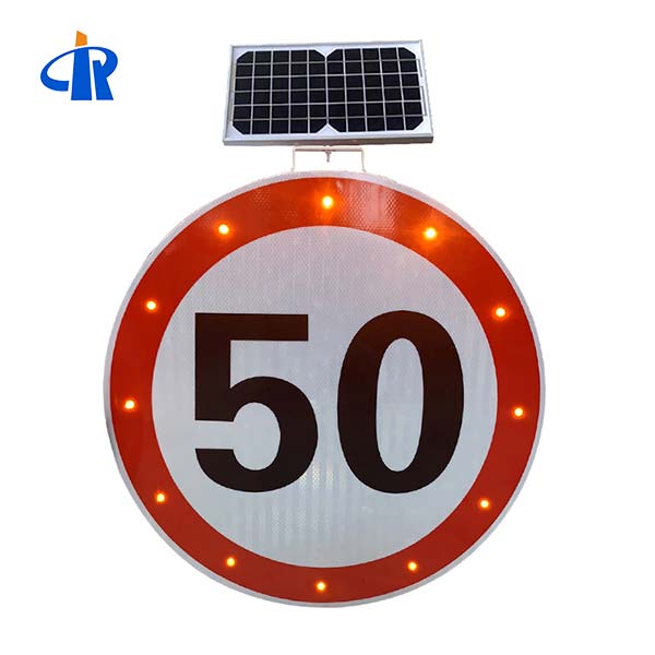 Solar Traffic Sign Speed Limit and Warning Sign